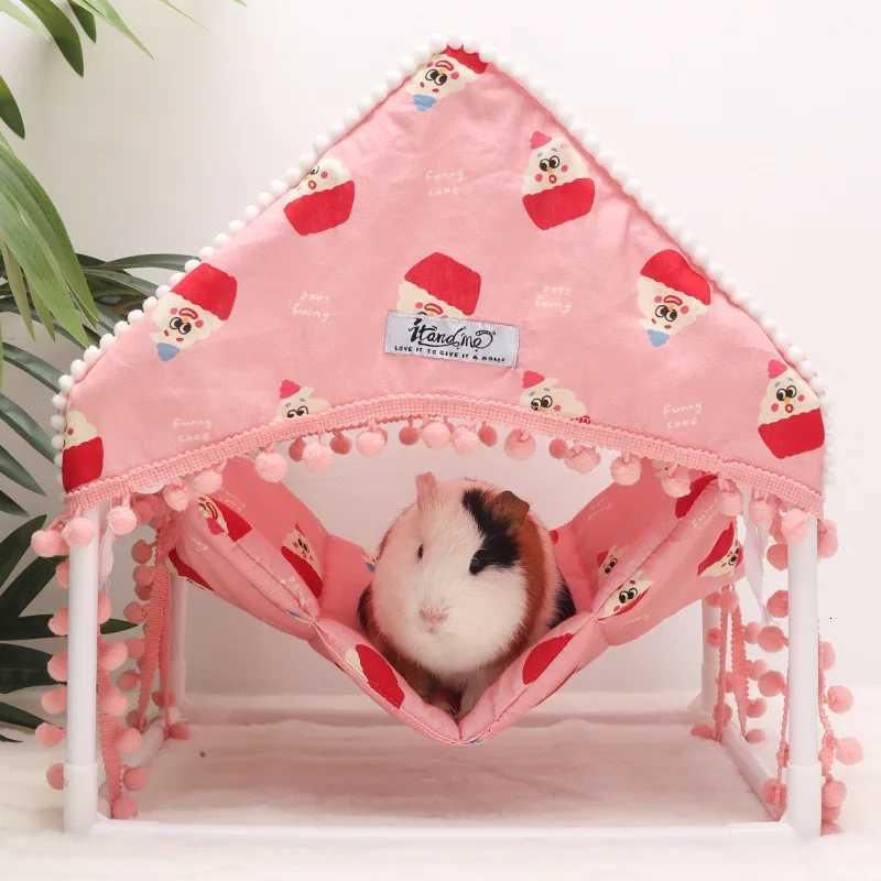 Small Animal Tent Small Pet Hammock Ferret Guinea Pig Chinchilla Dutch Pig Hanging Bed House Rat Hamster Shelter Accessories M251206