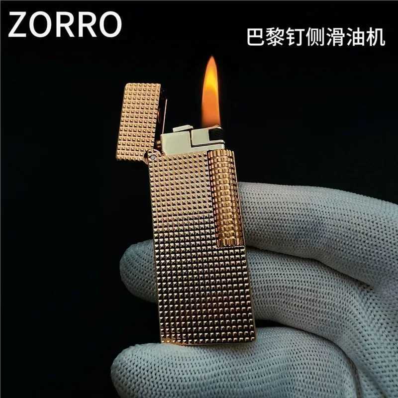 -Personali Creative Kerosene Lighter Paris Nail Side Sliding Ignition Slim Narrow hine High-end Gift Mens Gift Box H251206