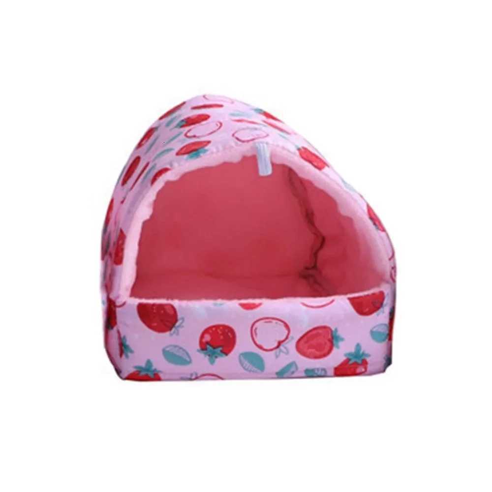 Cute Cartoon Rat Hamster House Bed Winter Comfortable Foldable Guinea Pig Hanging Tent Sleeping Nest Ferret Cage Accessories M251206