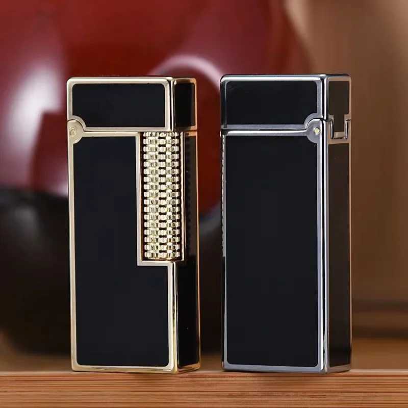 Kerosene Lighter Z728 Narrow hine Flip-top Resin Craft Business Side-sliding Mechanical Lighter H251206