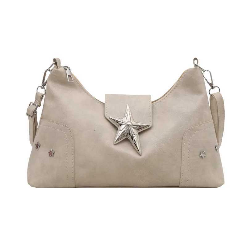Punk Style Star Design Women Hobos Shoulder Bags Casual Y2k Cool Hot Girls Pu Crossbody Bag Commuter Female Phone Handbags PurseT251206