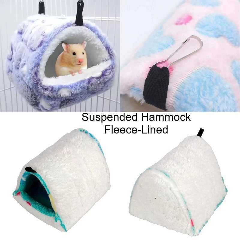 Parrots Golden Bears Pet Hammocks Toys Warm and Soft Beds and Houses New Bread Hamsters Small Animal Nests Washable Warm Winter M251206