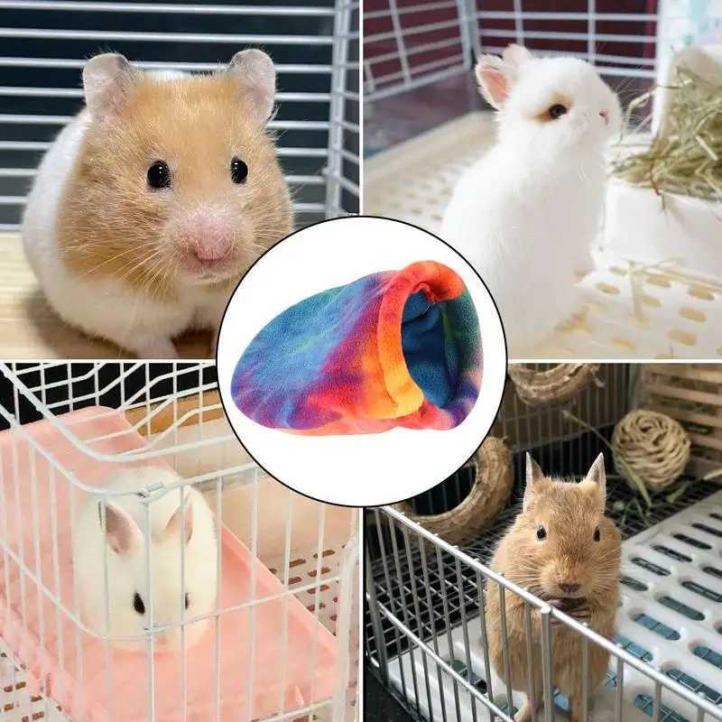 Guinea Pig Snuggle Sack Small Pet House Bed Nest Plushy Colorful Comfortable Small Animal Sleeping Bag For Small Bird Pet M251206