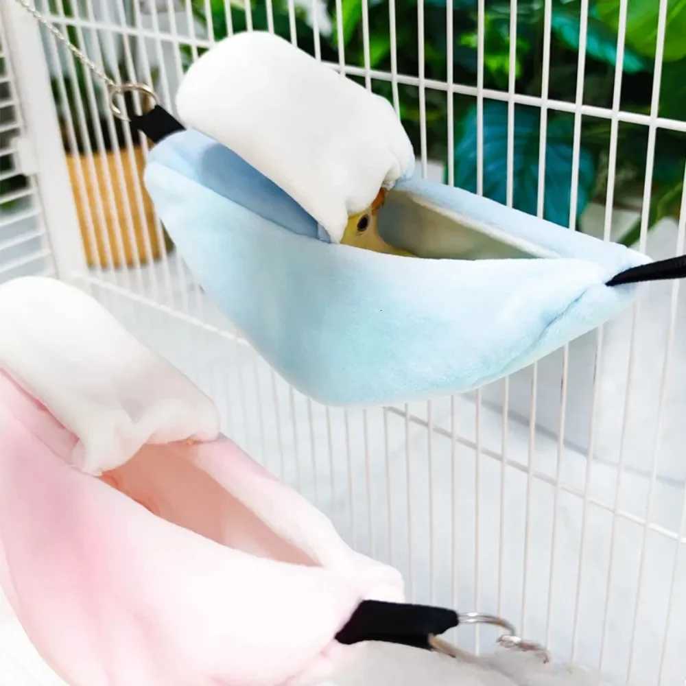 Hamster Soft Warm Bed Rat Hammock Parrot Squirrel Winter Pet Toy Guinea Pig Cage House Hanging Nest Bed Small Animals Nest M251206