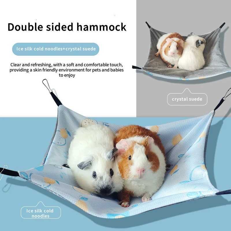 Summer Cooling Hamster Hammock Hanging Beds Rattan Mat for Small Animal Chinchillas Sugar Glider Squirrel Ferret Pets Supplies M251206