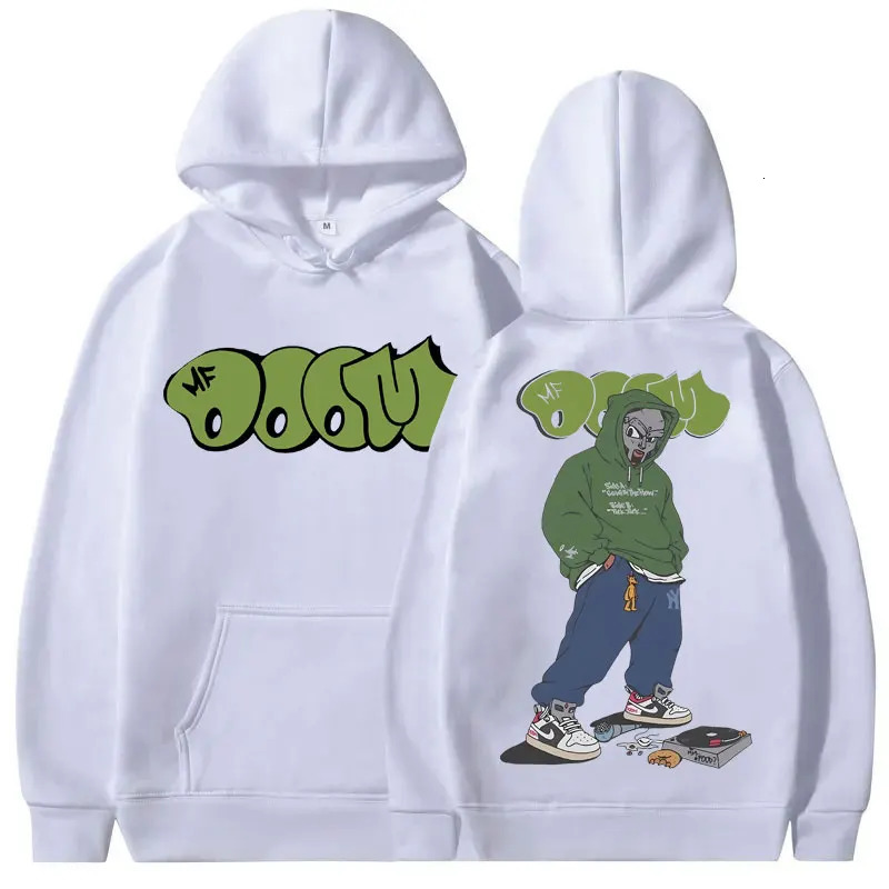Rapper Mf Doom Graphic Print Hoodie Men Women Hip Hop Fleece Oversized Sweatshirt Male Fashion Trend Hoodies Mens Streetwea 251201 - view 4
