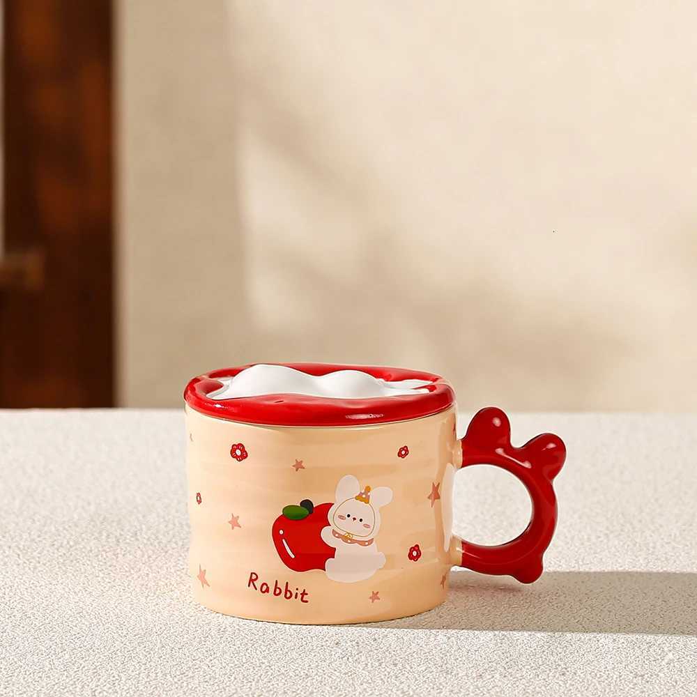 Hand Shaped Cartoon Mug 3D Embossed Unique Style Cute Animal Themed Cup For Home Use Coffee Milk Ceramic Drinkware M251206 - view 5