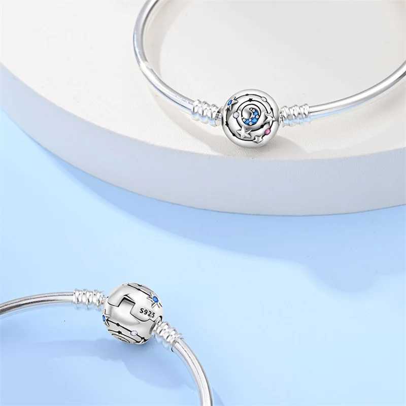 Classic 925 Sterling Silver Charm Beads Bracelet For Women Original Charms Heart Family Ball Star Bracelets Bangles DIY Jewelry W251206