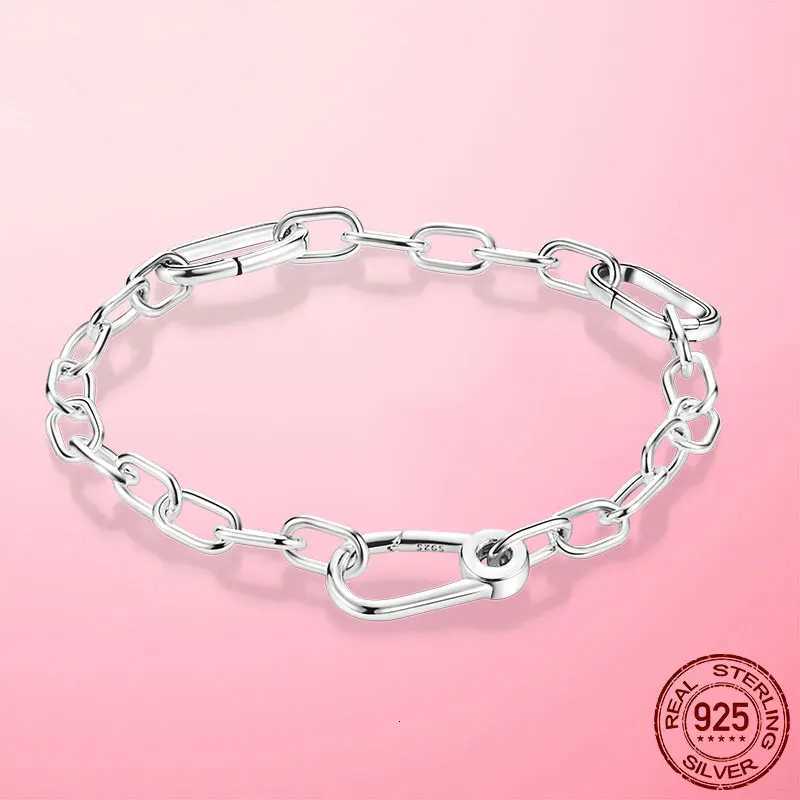 Original Gold Color Me Bracelet 925 Silver Me Lobster Clasp Chain Link Femme Bracelet For Women Jewelry Gift Pulseira W251206