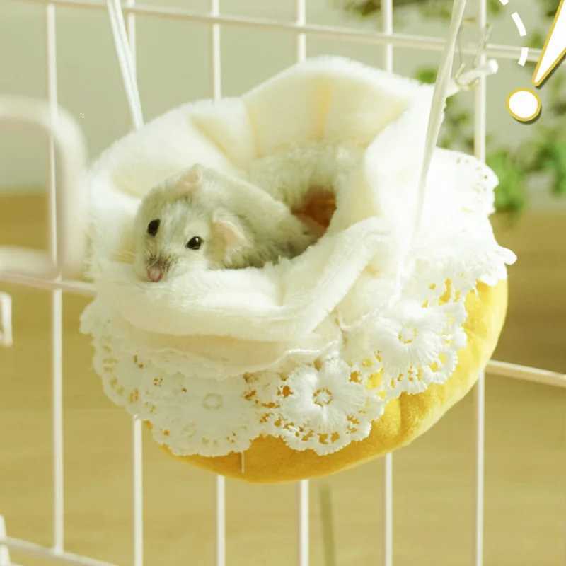 Hamster Bed Warm House Cute Nest Fleece Hut Hanging Cage for Small Rodent Animal Mice GerbilSugar Glider M251206