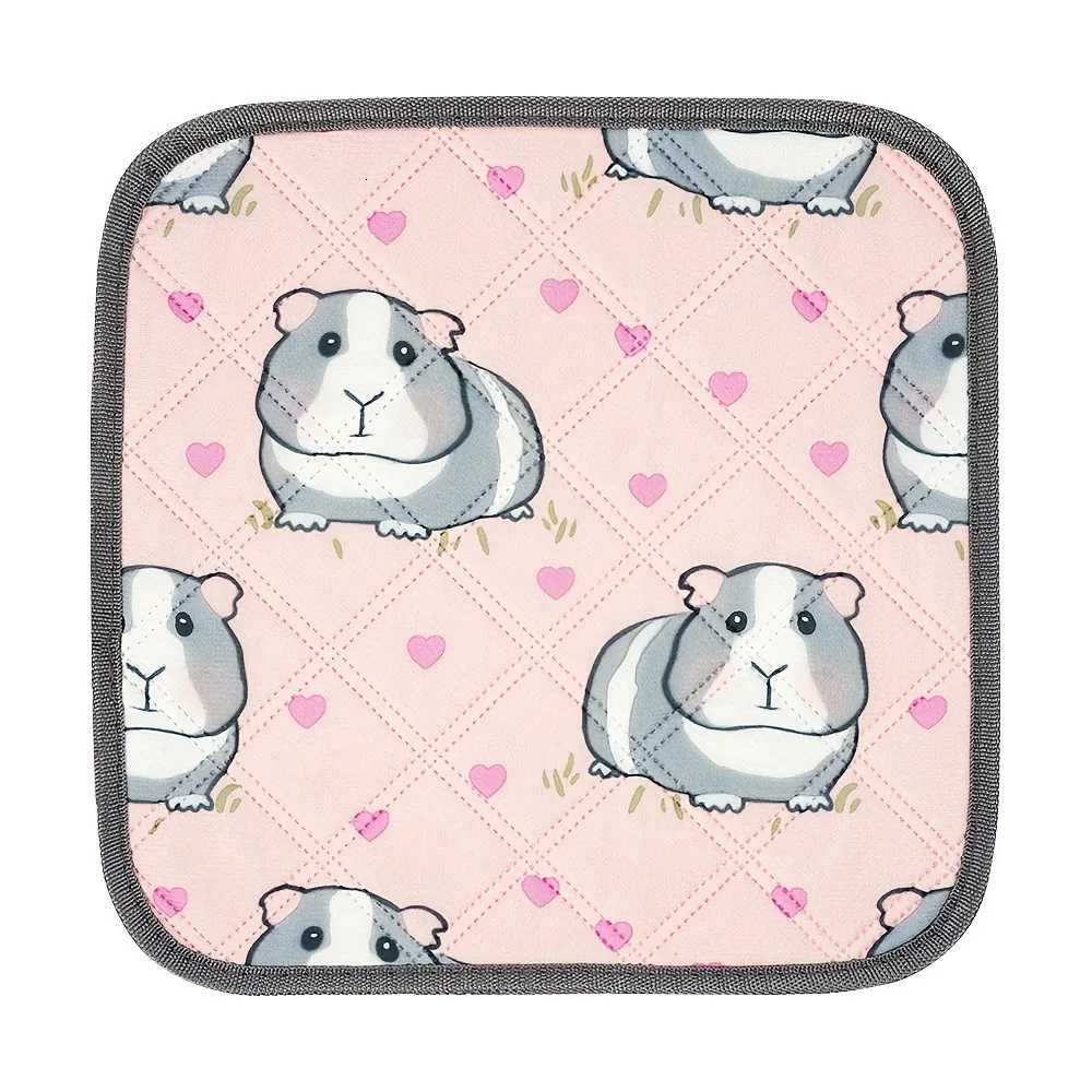 Guinea Pig Cage Mat Small Animals Pee Pad Washable Small Pet Bedding Non-Slip Waterproof Super Absorbent Guinea Hamster Pee Pad M251206