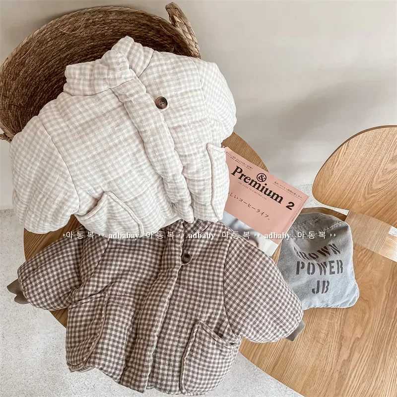 Girls Coat 2023 Children Winter Children Winter Korean Style with Cashmere Padded Jacket Girls Winter Coat Down Padded JacketW251206