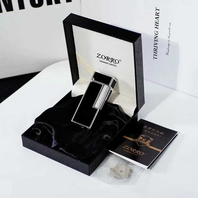 Kerosene Lighter Z728 Narrow hine Flip-top Resin Craft Business Side-sliding Mechanical Lighter H251206