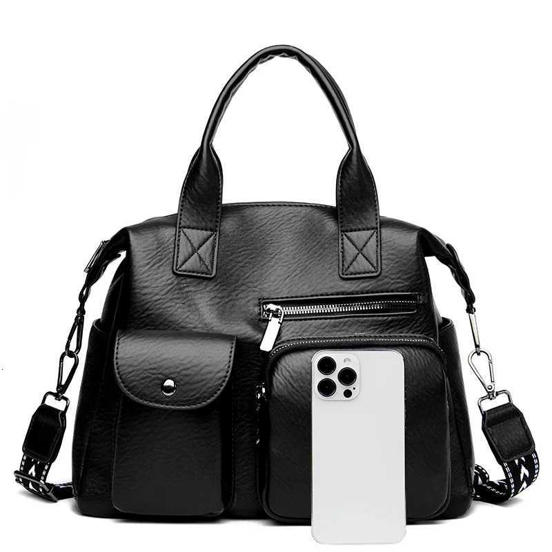 Luxury Shopping Handbags Female Shoulder Bags Designer PU Leather Crossbody Bags for Women Large Capacity Messenger Bag ToteT251205