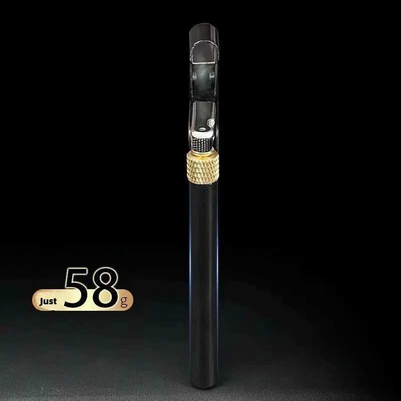 Metal Zinc Alloy tra Thin Slim Grinding Wheel Side Slip e Copper Butane Gas Lighter Smoking Accessories Gadgets H251206