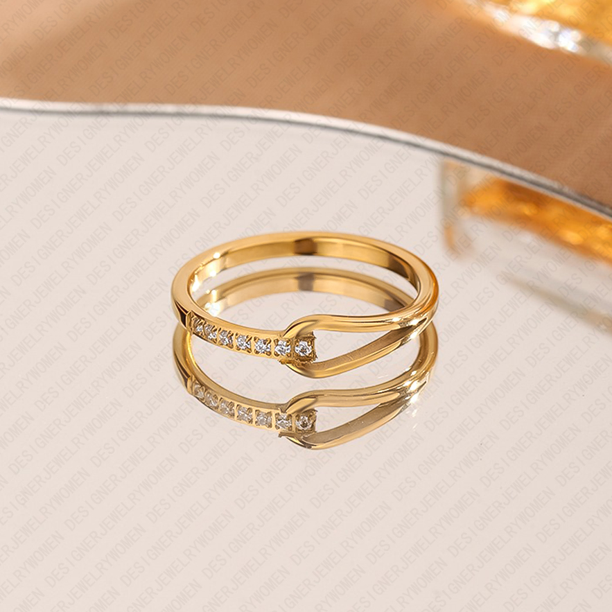 Ring Designer Ring for Women Diamond Ring Geometric Shape Rings Luxury Jewlery Designer for Women Elegant Timeless Statement Exquisite Gift Premium Ex