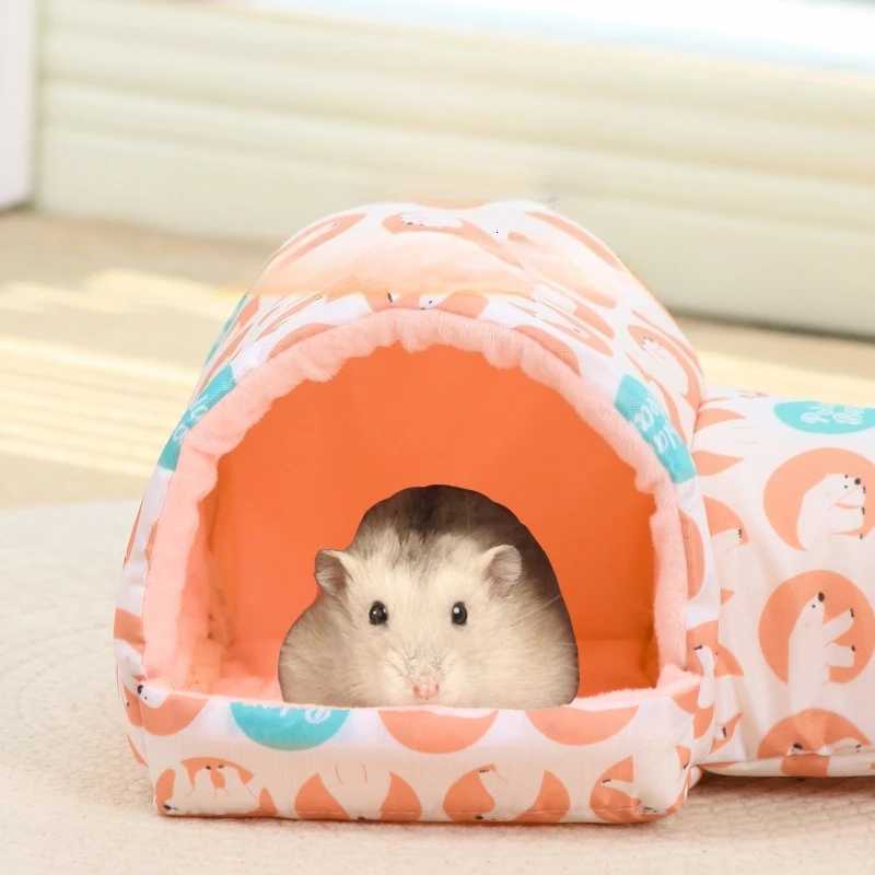 Hamster Rodents Hideaway Toy Gerbil Bed Hideouts Pet Tunnel Cave for Ferrets Hamster Toy Guinea Pigs Small Animals House Cage M251206