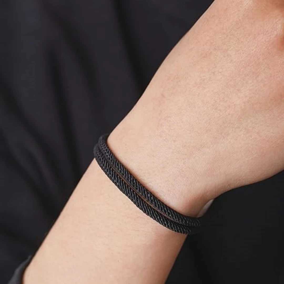 New Minimalist Mens Rope Bracelet Double Layer Survival Bracelet Accessories Boyfriend Gift Magnet Buckle Mens Bracelet W251206