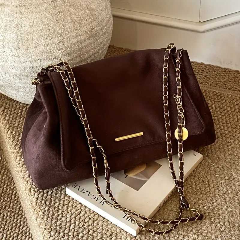 Vintage Large Crossbody Shoulder Bag Elegant Womens Handbag with Detachable Strap Durable Tote Bags for Casual Formal EventsT251206