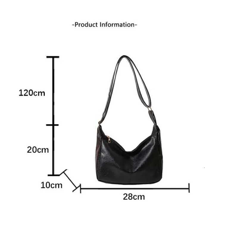 PU Leather Commuter Fashion Vintage Casual Tote Bag Maillard Stylish Crossbody Bags for Women Texture Large Capacity TemperamentT251205