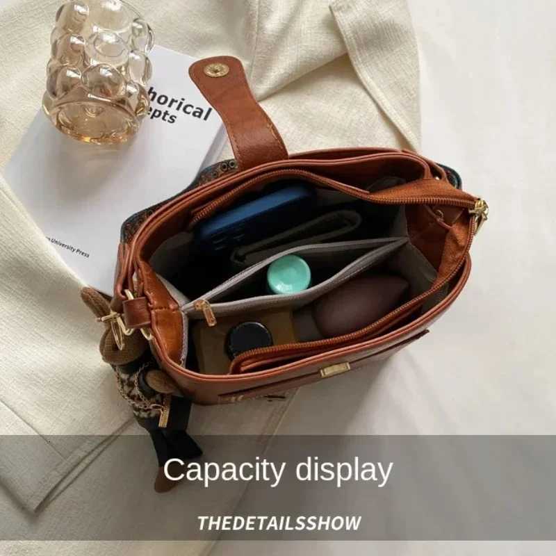 Vintage Simple Small PU Leather Bucket Crossbody Bag for Women 2024 Designer Fashion Lady Luxury Black Shoulder HandbagT251205