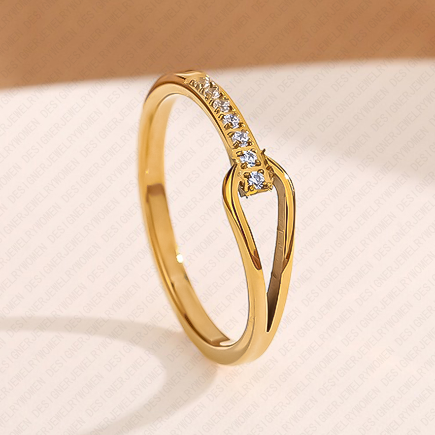 Ring Designer Ring for Women Diamond Ring Geometric Shape Rings Luxury Jewlery Designer for Women Elegant Timeless Statement Exquisite Gift Premium Ex