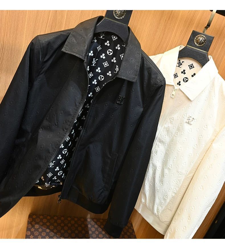 Fashion New Design Turn Down Collar Jacket Mens Slim Fit Trendy High Quality Casual Handsome Outerwear Sizes L to 5XL