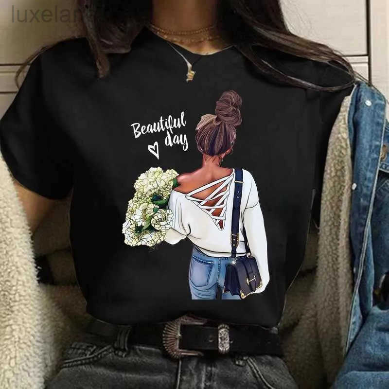 Plus Size 3xl Womens Tops 2025 Summer T Shirt Fashion Printed Short Sleeve Graphic Tee Tshirts Casual Loose Top Designer Clo