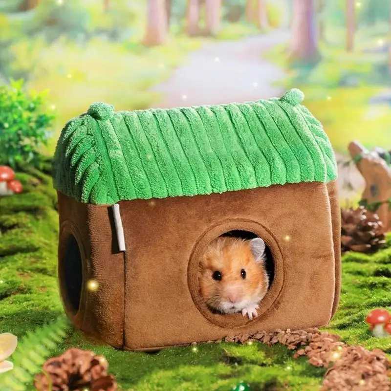 Hammock Warm Bed Small Animal Tube Cage House Small Animal Tube Cage House Hamster Warm Bed Guinea Tunnel House Double Sided M251206