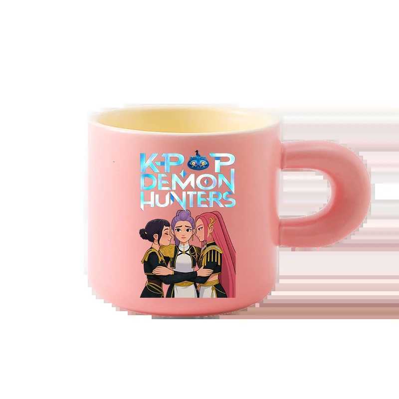 KPop Demon Hunters Rumi Childrens Breakfast Cup Anime Character Ceramic Office Coffee Cup Large Capacity Milk Couple Cup Gifts M251206 - view 7
