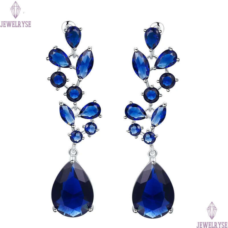 luxury red water drop earrings designer south american jewelry ruby white purple AAA cubic zirconia copper earring for woman wedding gift girls party