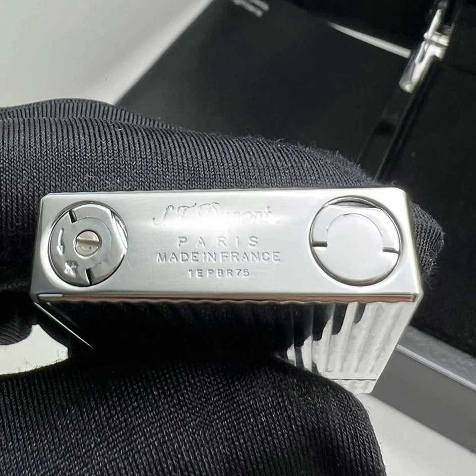 L1/L2 D Brand Options Available Vintage Silver Golden Stripe Line Copper Butane Lighter Collection H251206