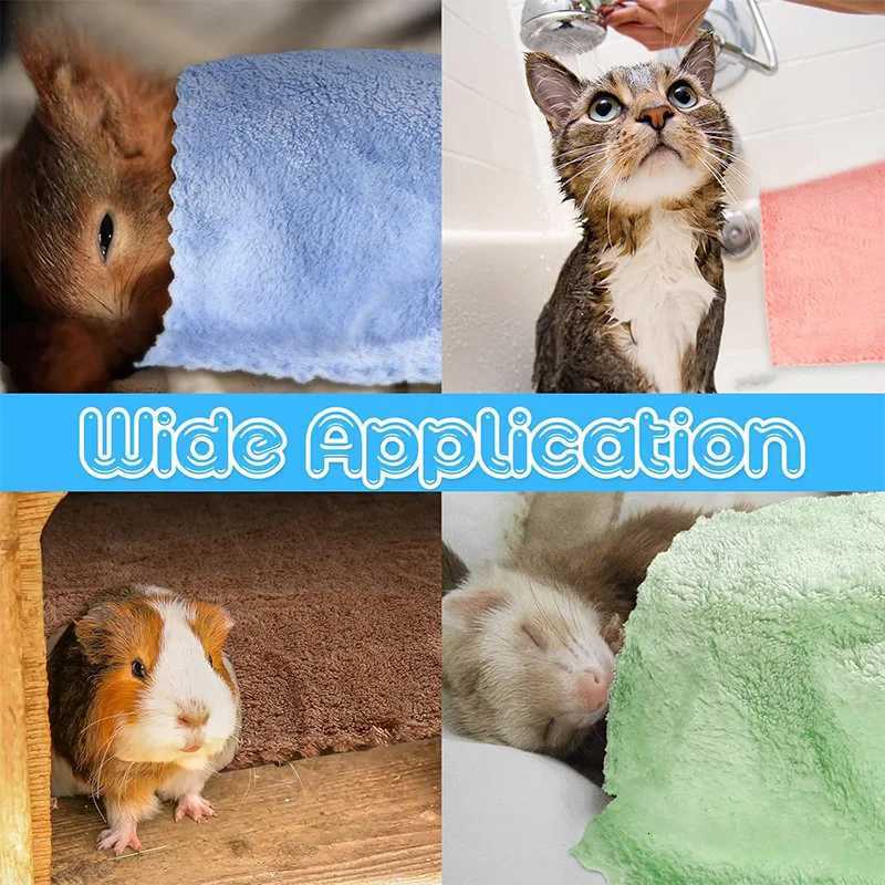 2Pcs Guinea Pigs Blankets Hamster Fleece Cage Liners Soft Towels Guinea Pig Accessories Small Pet Supplies Sleep Bedding Mats M251206