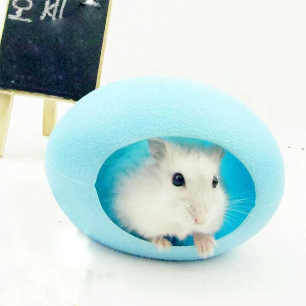 Hamster nest Cute Wooden Hamster House Small Pet Mouse House Nest Pet Sleeping Warm And Comfortable Colored Egg Nest Hamster Toy M251206