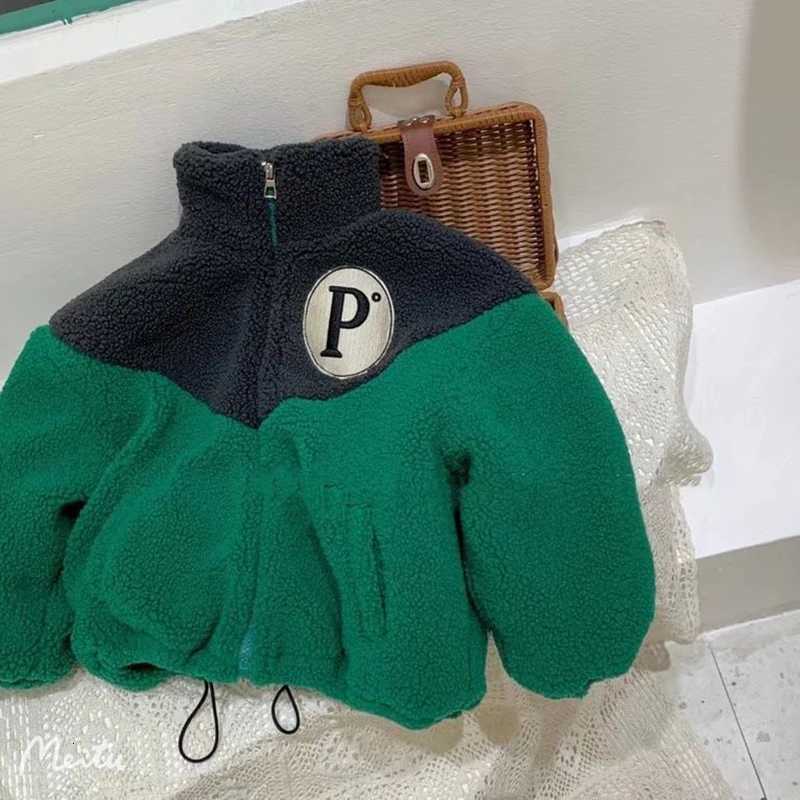 New Plush Boys Jacket Winter Hairy Thicken Plus Velvet Children Coat Zipper Fashion Keep Warm Outerwear 2-10 Years Kids ClothesW251206