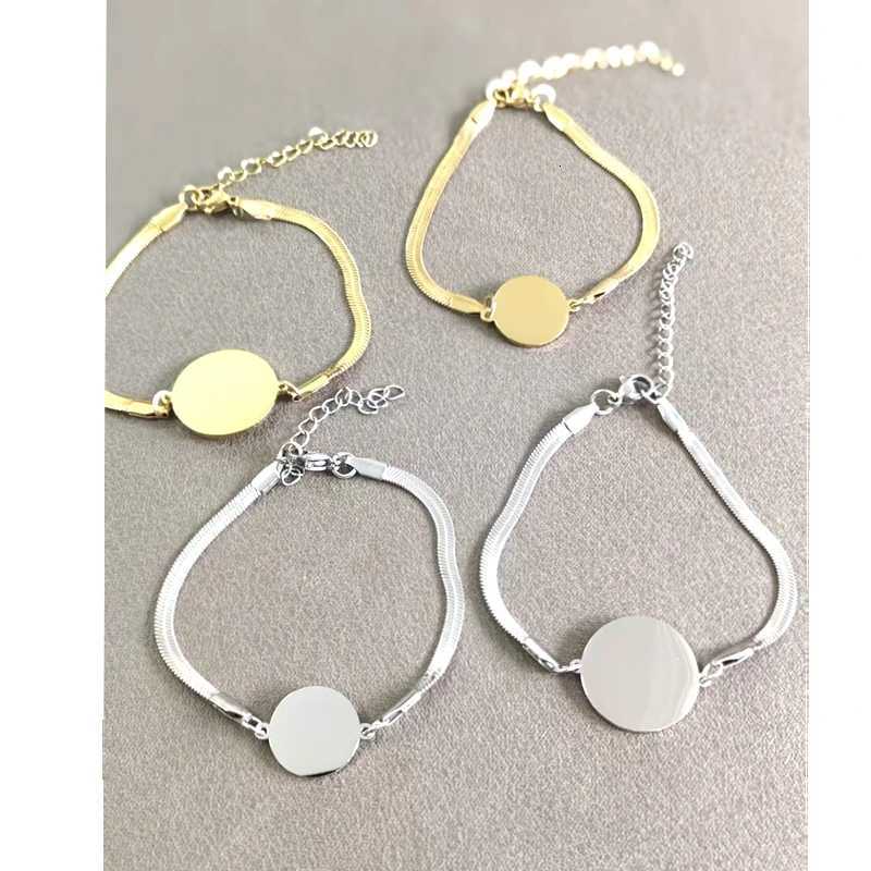 10pcs 3mm 304 Stainless Steel Flat Chain Bracelet Simple Bracelet For Men Retro Jewelry Trendy Accessories Women Bracelet W251206