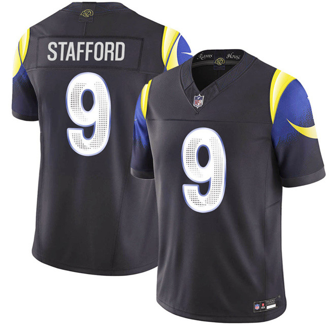12 Nacua 9 Stafford 8 Verse 17 Adams 10 KUPP 99 DONALD Embroidered Rugby Jersey S-3XL