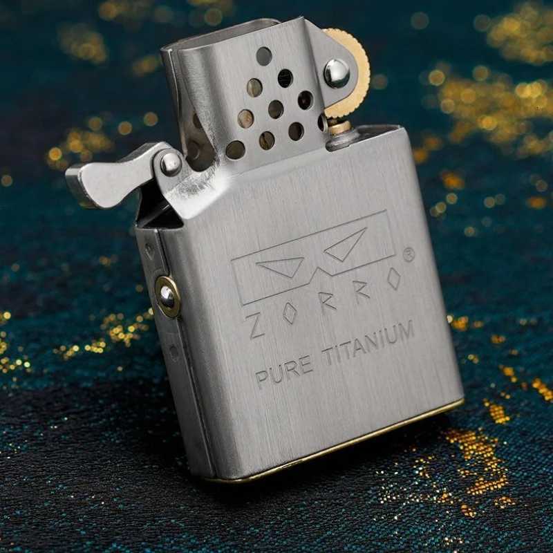 Second-generation e Titanium Lighter Movement Upgraded Marble Inner Liner Lighter Universal Accessories H251206