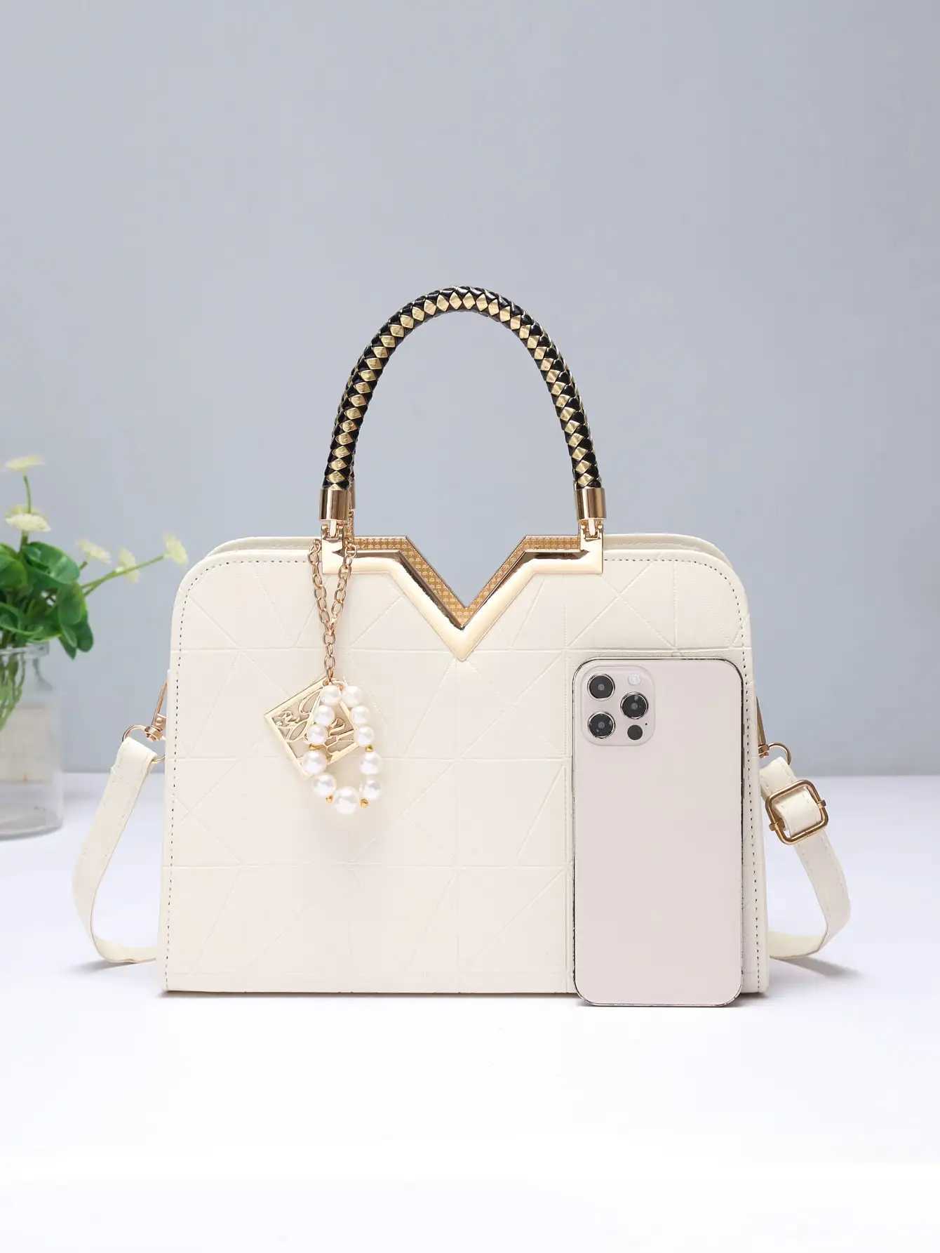 Womens minimalist large capacity mom bag commuter style business single shoulder handbagT251205