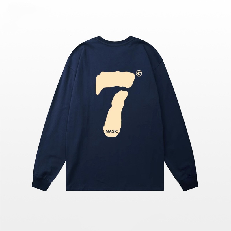 Designer Luxury Clothing Cleanfit American Heavyweight Pure Cotton Long Sleeve T-shirt For Men, Ins Trendy Brand Letter Print Loose Fit Autumn Base Sh