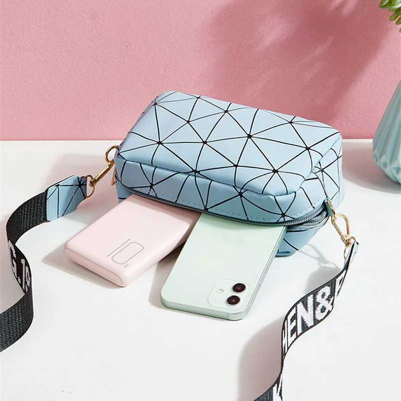 Fashion Cool Geometry Color Shoulder Bags For Women Small Crossbody Bag Purse PU Leather Lady Girls Handbag bolsa femininaT251205