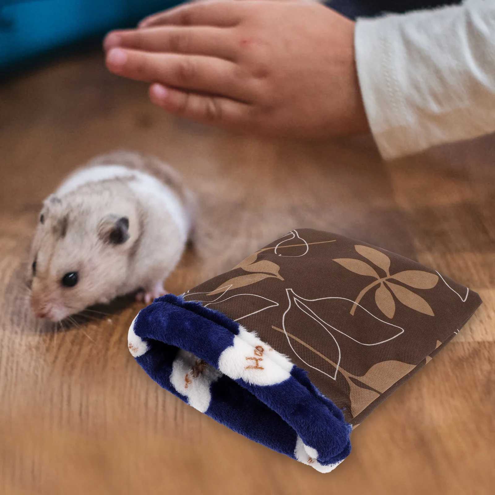 Warm Sleeping Bag For Hamster Soft Wrap Nest Bed Small Pet Snuggle Sack Cozy Hideout Pouch Lightweight For Guinea Pig M251206