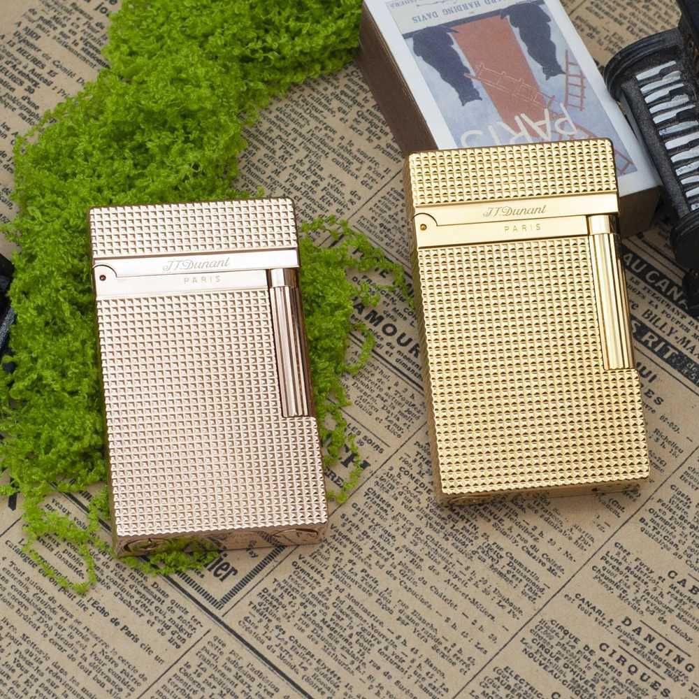 Vintage Metal Cigarette Lighter For Smokers Ligne2 Small Latt Wide Ping Sound Cigar Gadgets Mans Gift e Copper Memorial H251206