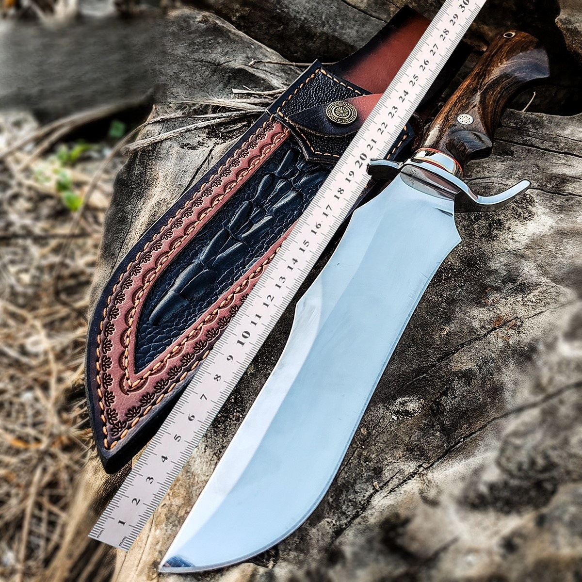 1pc Large Genuine Leather Knife Sheath, Kitchen Knife Cover, Fruit Knife Protective Case - Excluding Knife