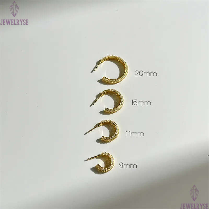 luxury 18k gold hoop earrings designer for women 9mm 11mm 15mm 20mm 925 sterling silver 5A zirconia diamond circle womens back stud earring jewelry wo