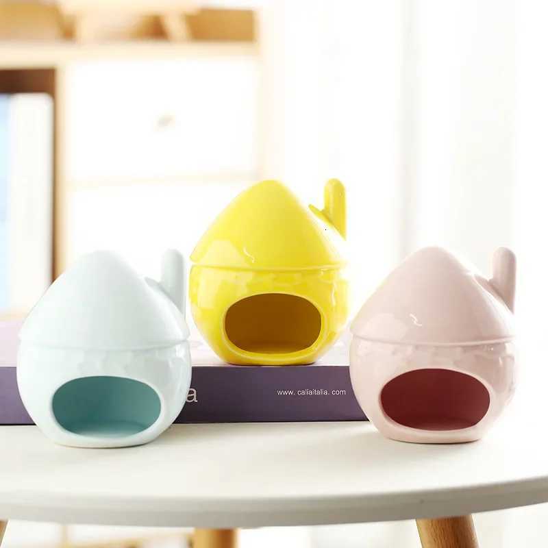 Ceramic Hamster House Summer Heat Dissipation Cooling Nest Golden Bear Sleeping House Hiding House Small House Landscaping House M251206