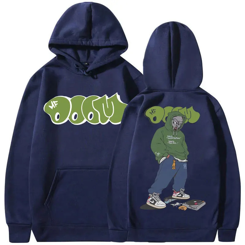 Rapper Mf Doom Graphic Print Hoodie Men Women Hip Hop Fleece Oversized Sweatshirt Male Fashion Trend Hoodies Mens Streetwea 251201 - view 6