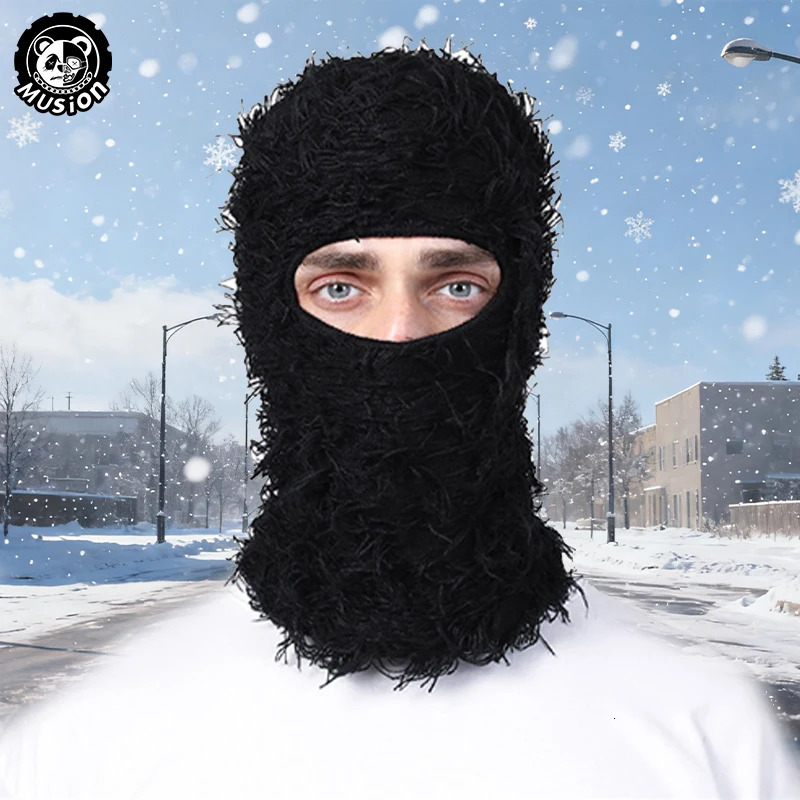 2Pcs Musion Balaclava Winter Ski Mask Cover Full Face Windproof Warm Multifunctional Fashionable Men Women Motorcycle Fishing C 251202 - view 4