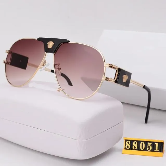 Luxury Fashion Classic For Men Metal Square Gold Frame UV400 Unisex Designer Vintage Style Attitude Sunglasses Protection Eyewear With Box