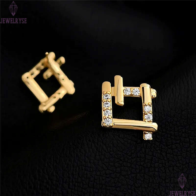 trendy AAA cubic zirconia 18k gold stud earring designer for woman party luxury earrings womens ear clip jewelry S925 silver needle girls friend festi